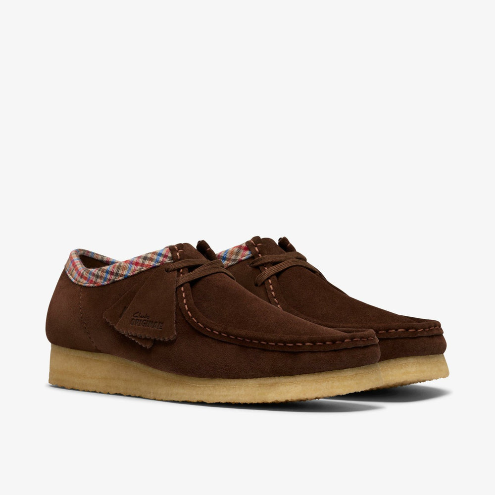 Wallabee Chocolate Combination | Clarks for sale