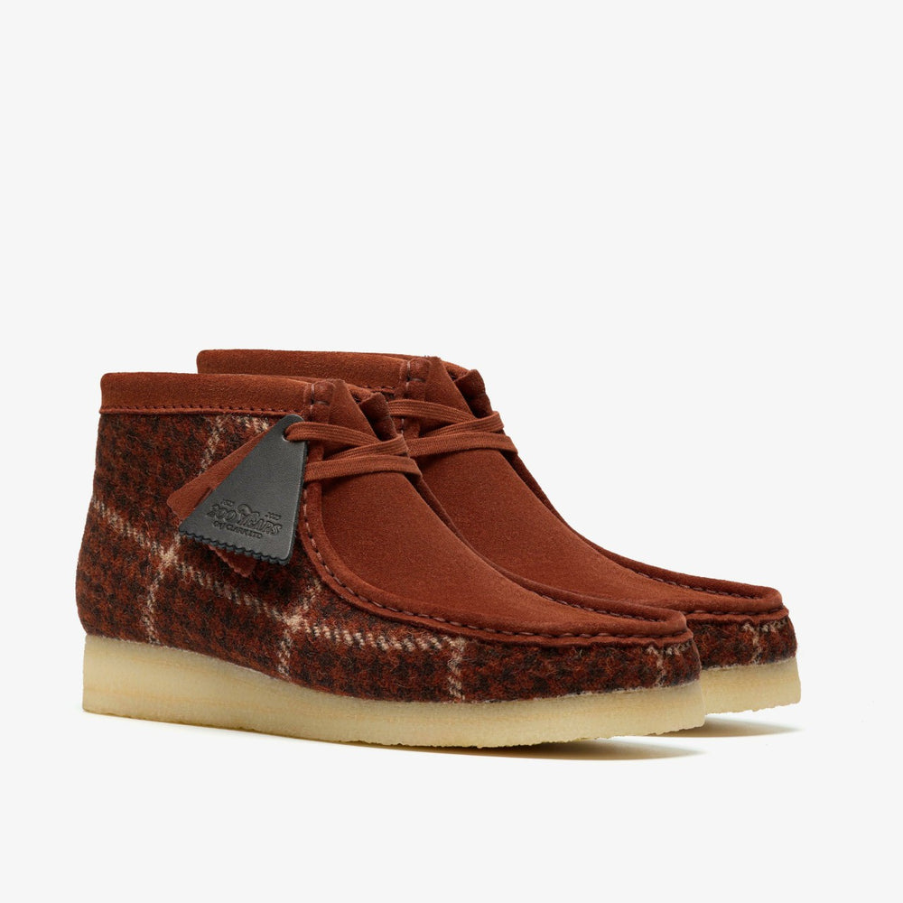 Wallabee Boot Rust Tweed Combination | Clarks online