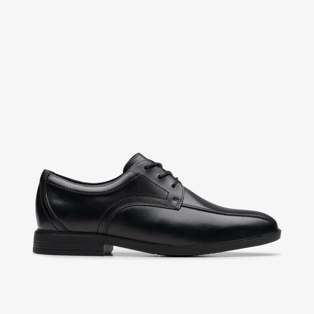 Jonwin Loop Youth Black Leather | Clarks for sale