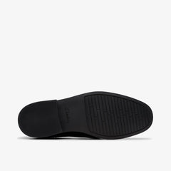 Jonwin Loop Youth Black Leather | Clarks for sale