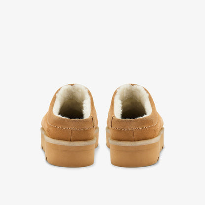 Meare Mule Caramel Warmlined | Clarks discount