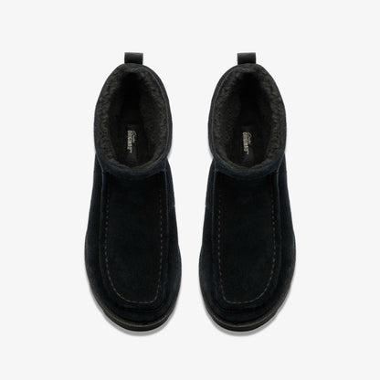 Meare Rooey Black Suede Warmlined | Clarks Sale
