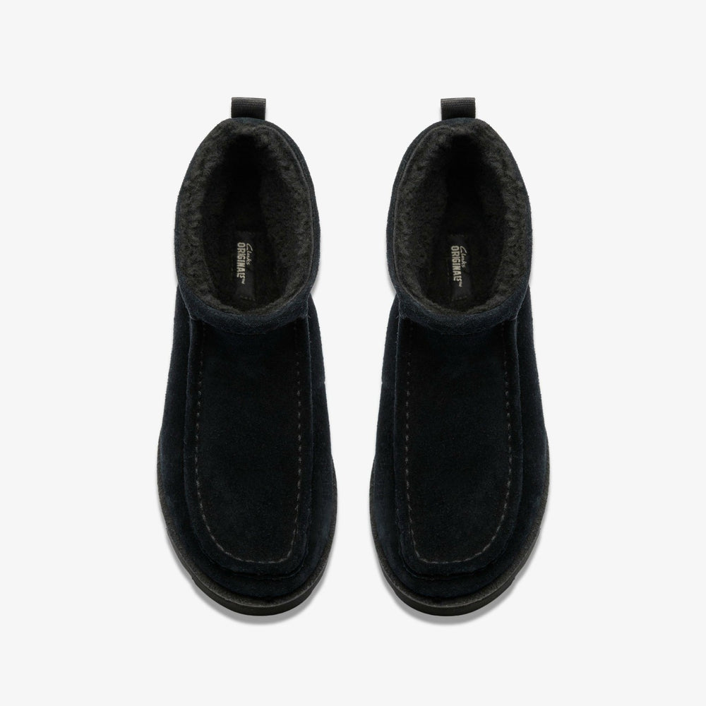 Meare Rooey Black Suede Warmlined | Clarks Sale