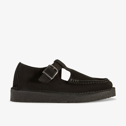 Nomad T Bar Black Suede | Clarks Sale