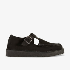 Nomad T Bar Black Suede | Clarks Sale
