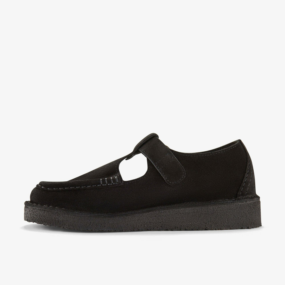 Nomad T Bar Black Suede | Clarks Sale