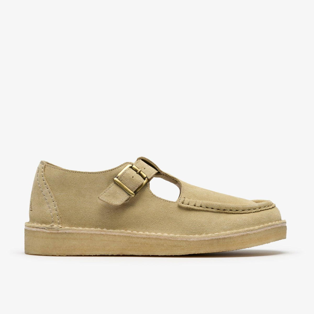 Nomad T Bar Maple Suede | Clarks outlet