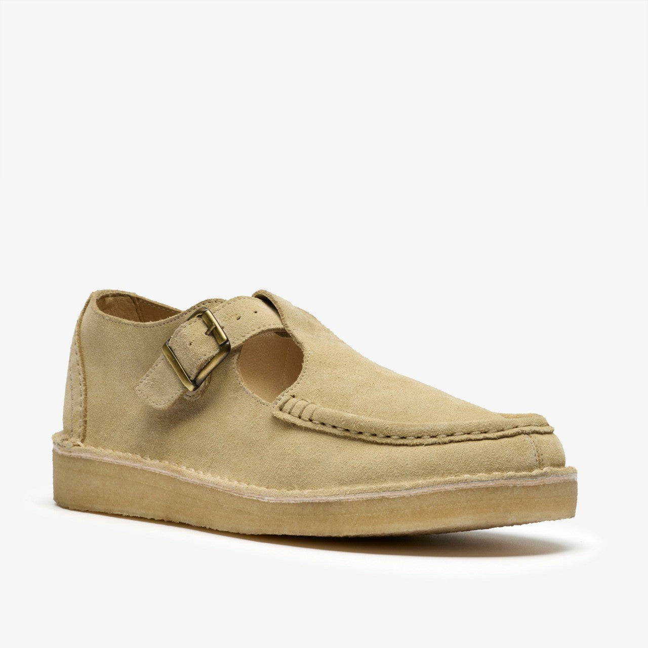 Nomad T Bar Maple Suede | Clarks outlet