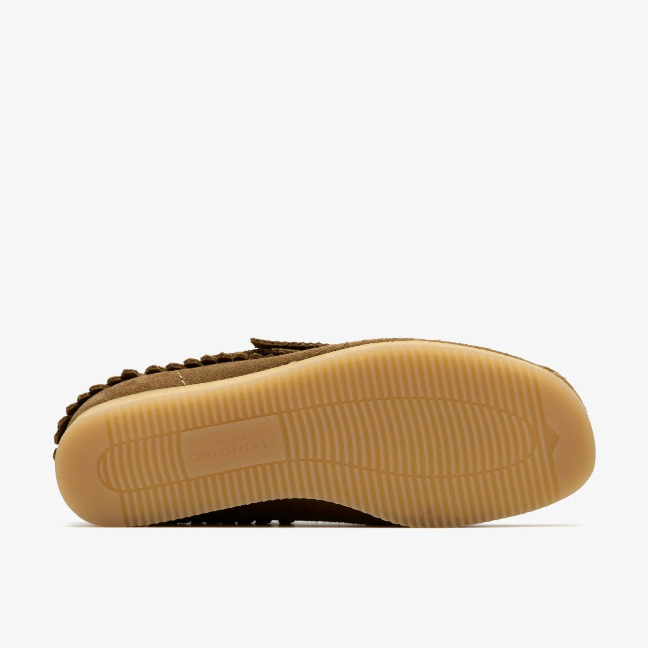 Wallabee Wedge Fringe Light Tan Suede | Clarks for sale