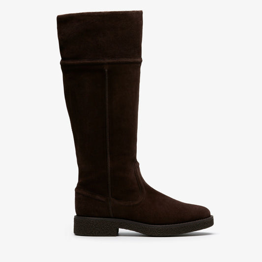 Nella Hi Dark Brown Suede | Clarks for sale