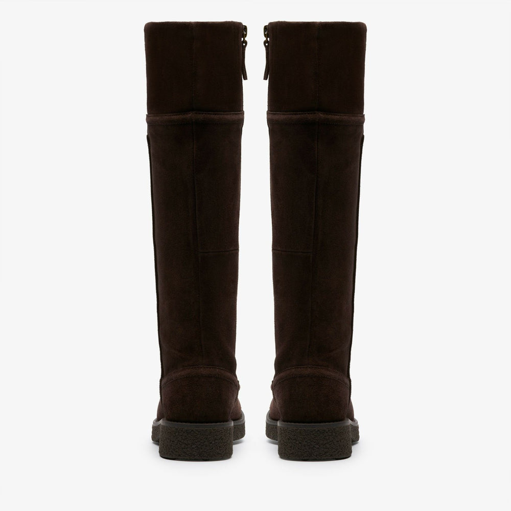 Nella Hi Dark Brown Suede | Clarks for sale
