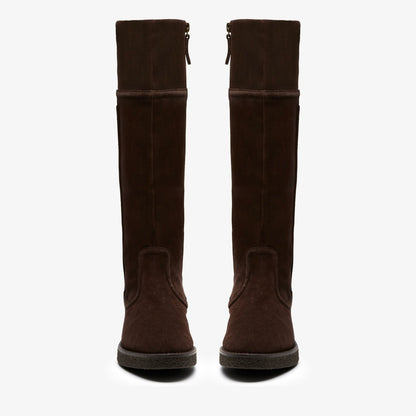 Nella Hi Dark Brown Suede | Clarks for sale