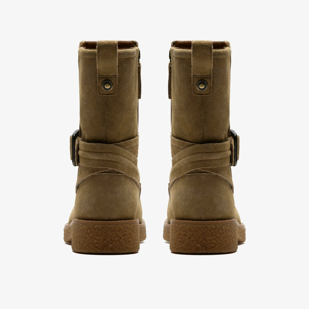 Nella Mid Dark Sand Suede | Clarks discount