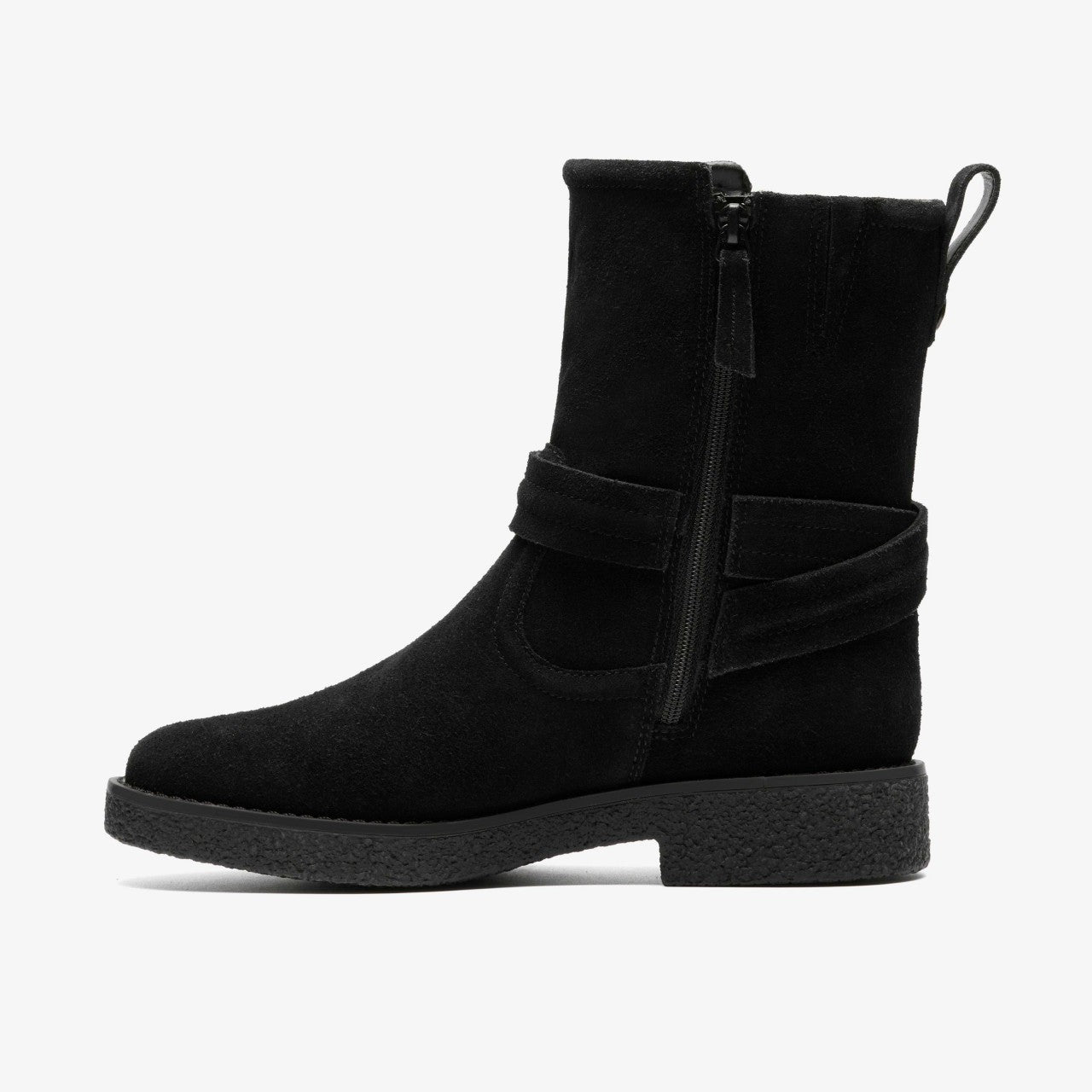 Nella Mid Black Suede | Clarks online