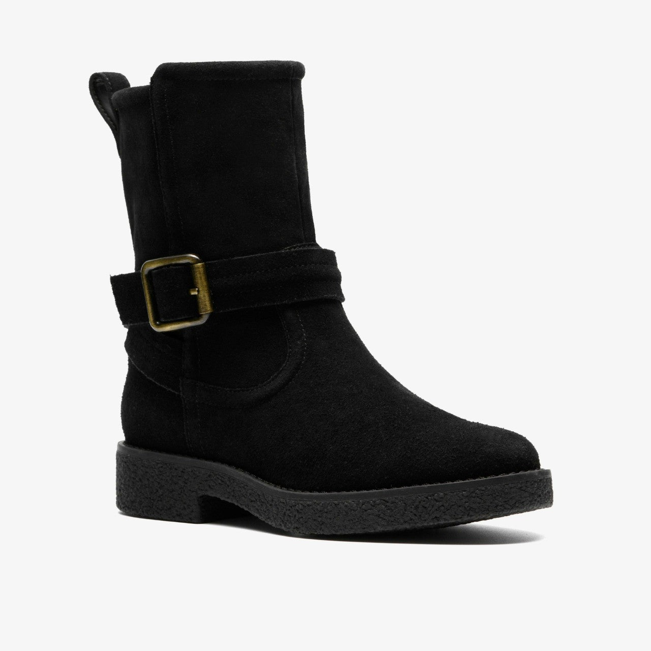 Nella Mid Black Suede | Clarks online