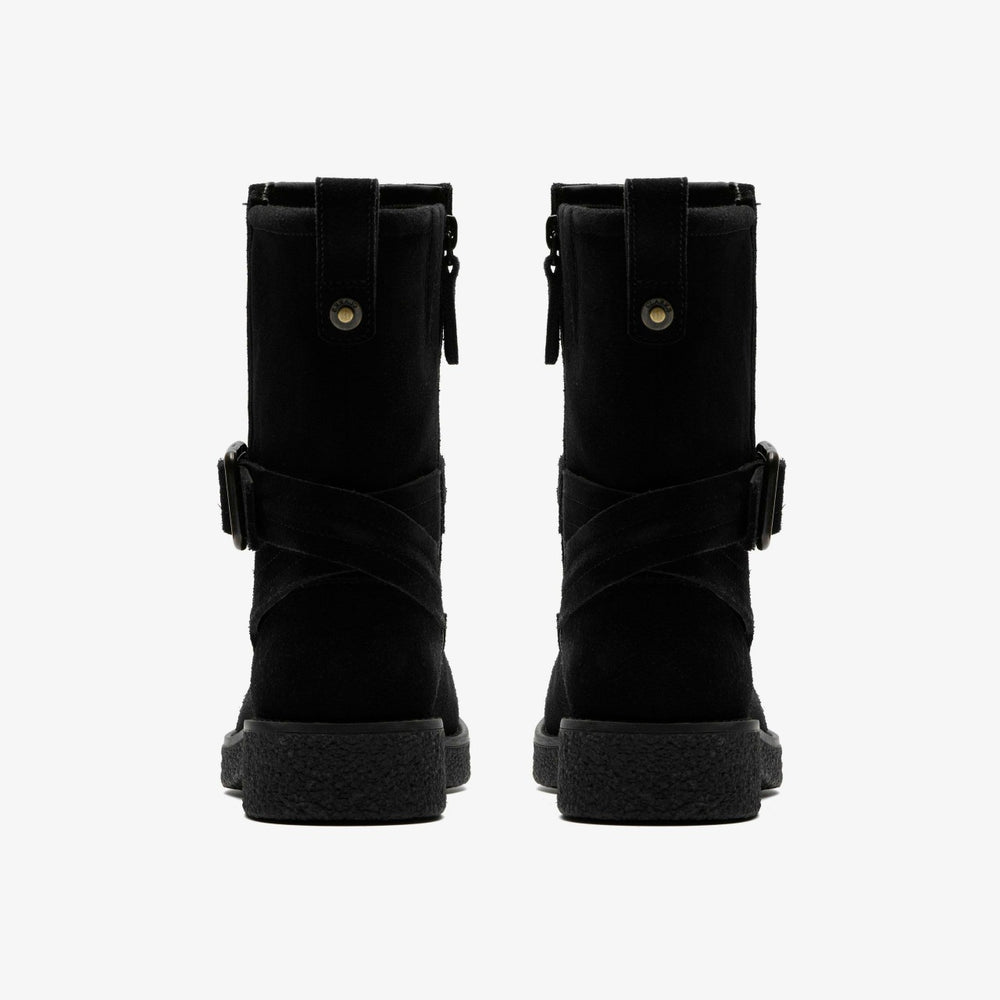 Nella Mid Black Suede | Clarks online