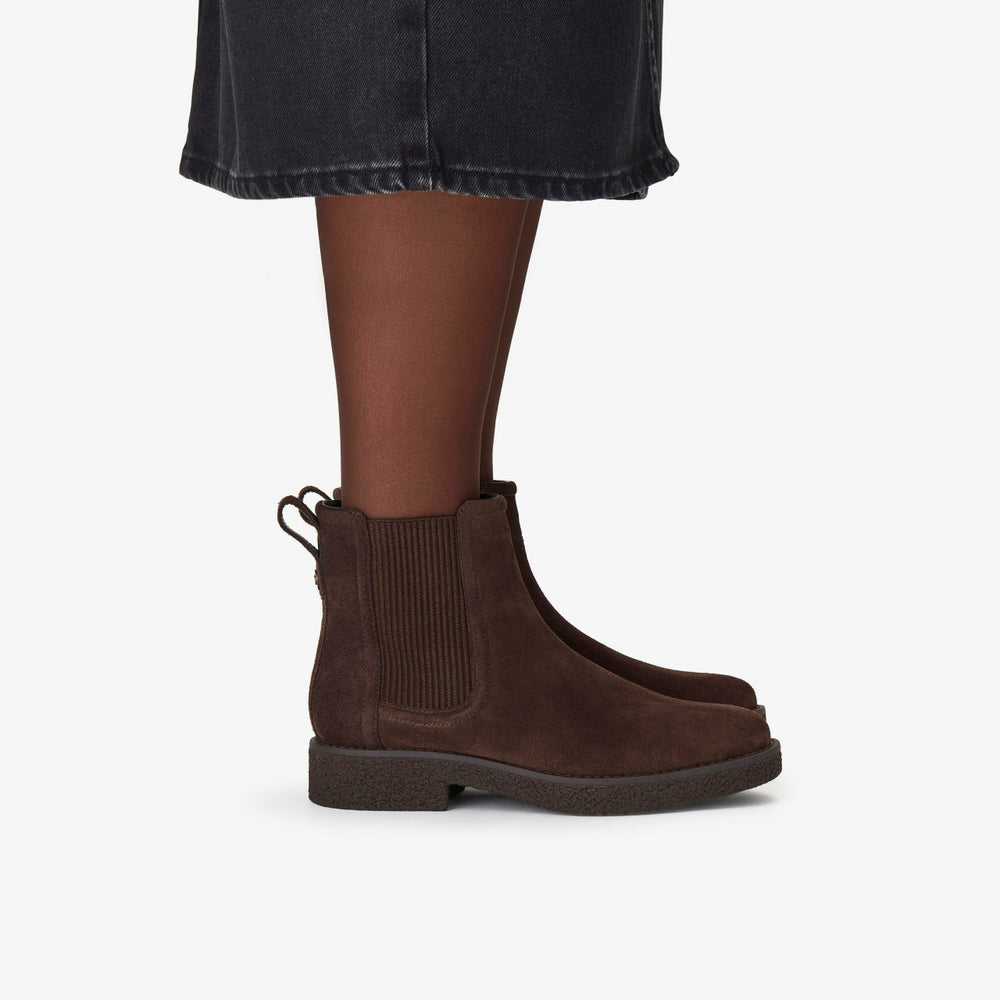 Nella Top Dark Brown Suede | Clarks for sale