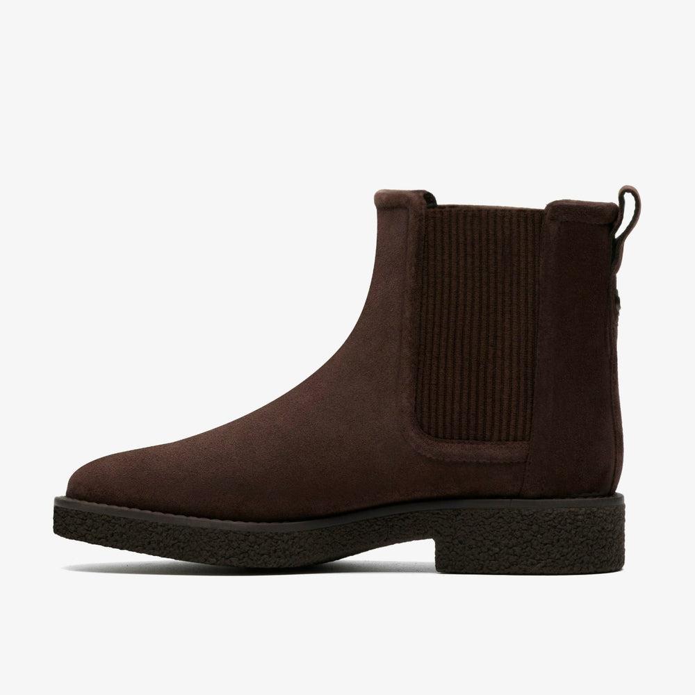 Nella Top Dark Brown Suede | Clarks for sale