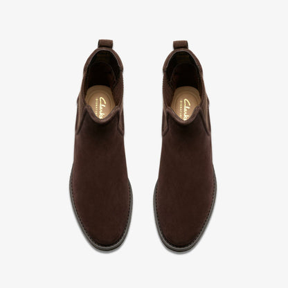 Nella Top Dark Brown Suede | Clarks for sale