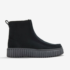 Torhill Cozy Black Warmlined Suede | Clarks online
