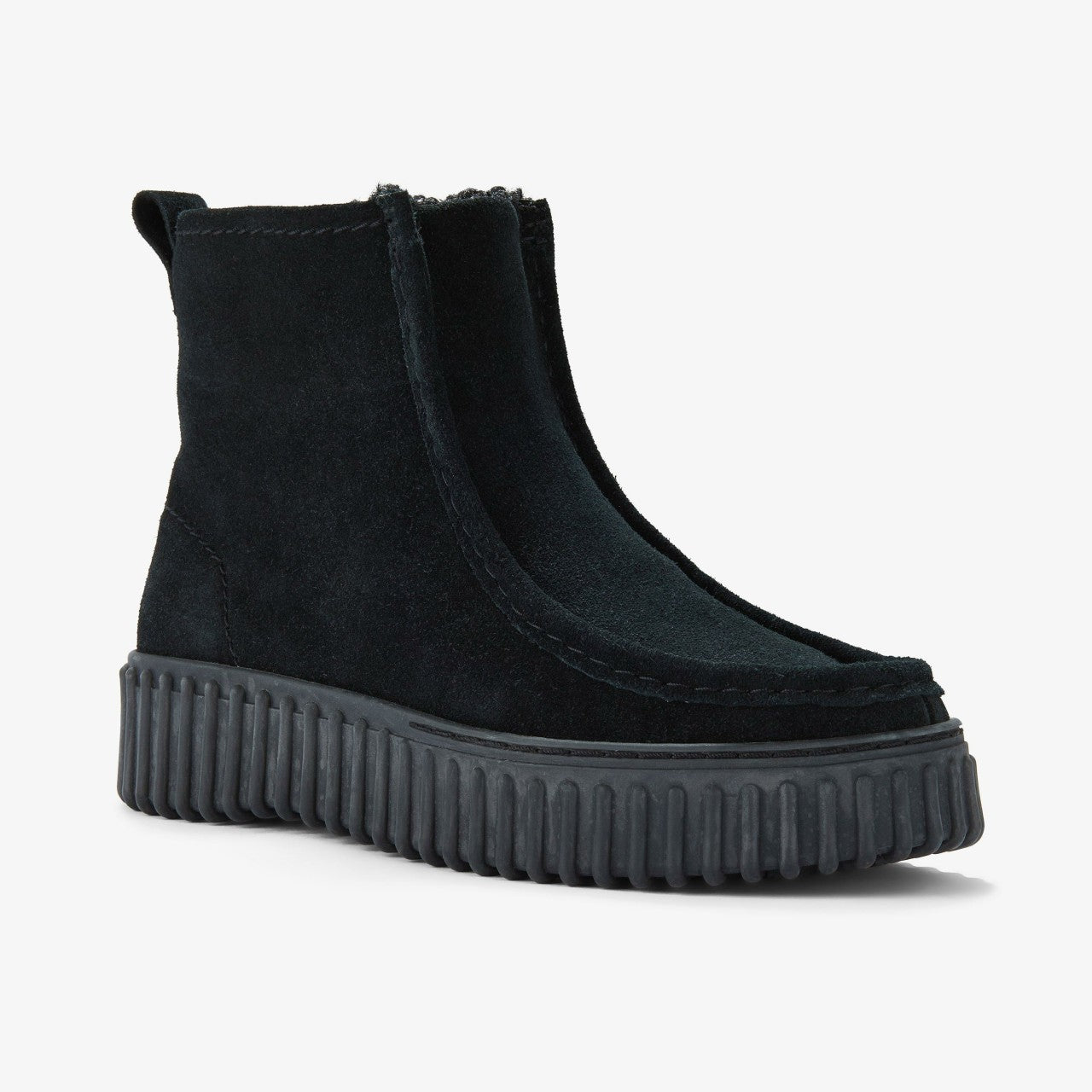 Torhill Cozy Black Warmlined Suede | Clarks online