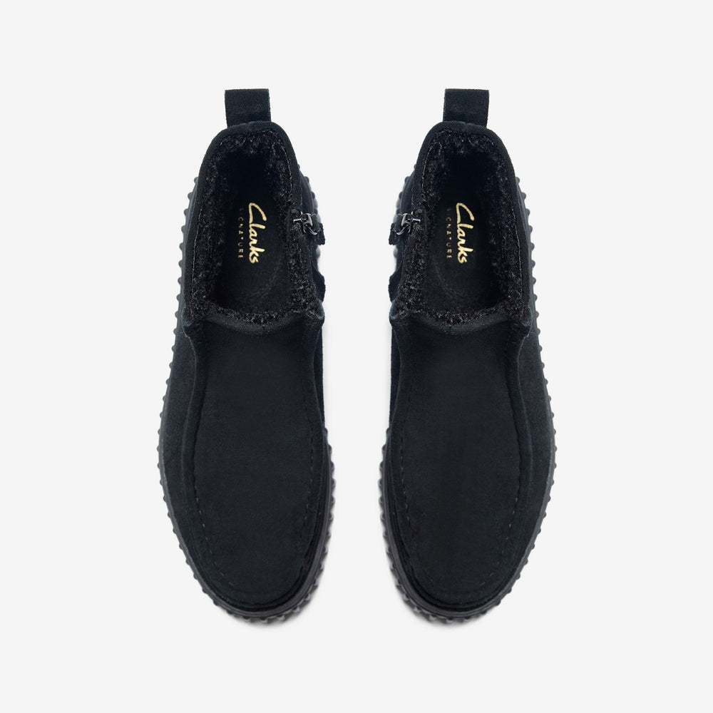 Torhill Cozy Black Warmlined Suede | Clarks online