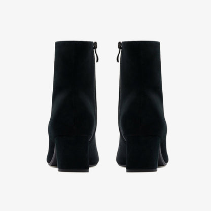 Fernie Zip Black Suede | Clarks outlet