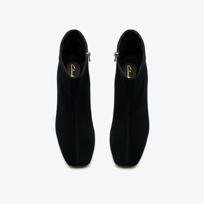 Fernie Zip Black Suede | Clarks outlet
