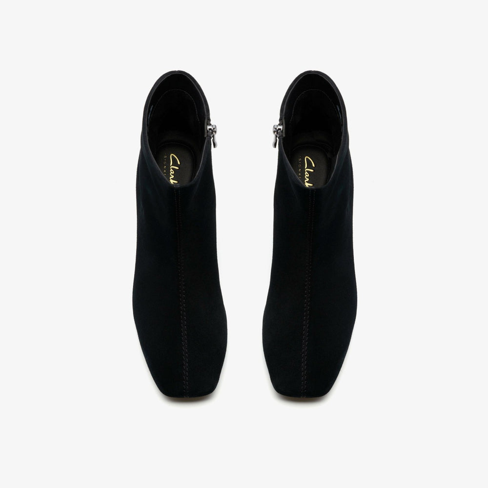 Fernie Zip Black Suede | Clarks outlet