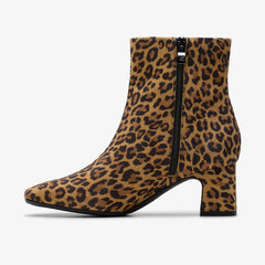 Fernie Zip Leopard Suede | Clarks discount