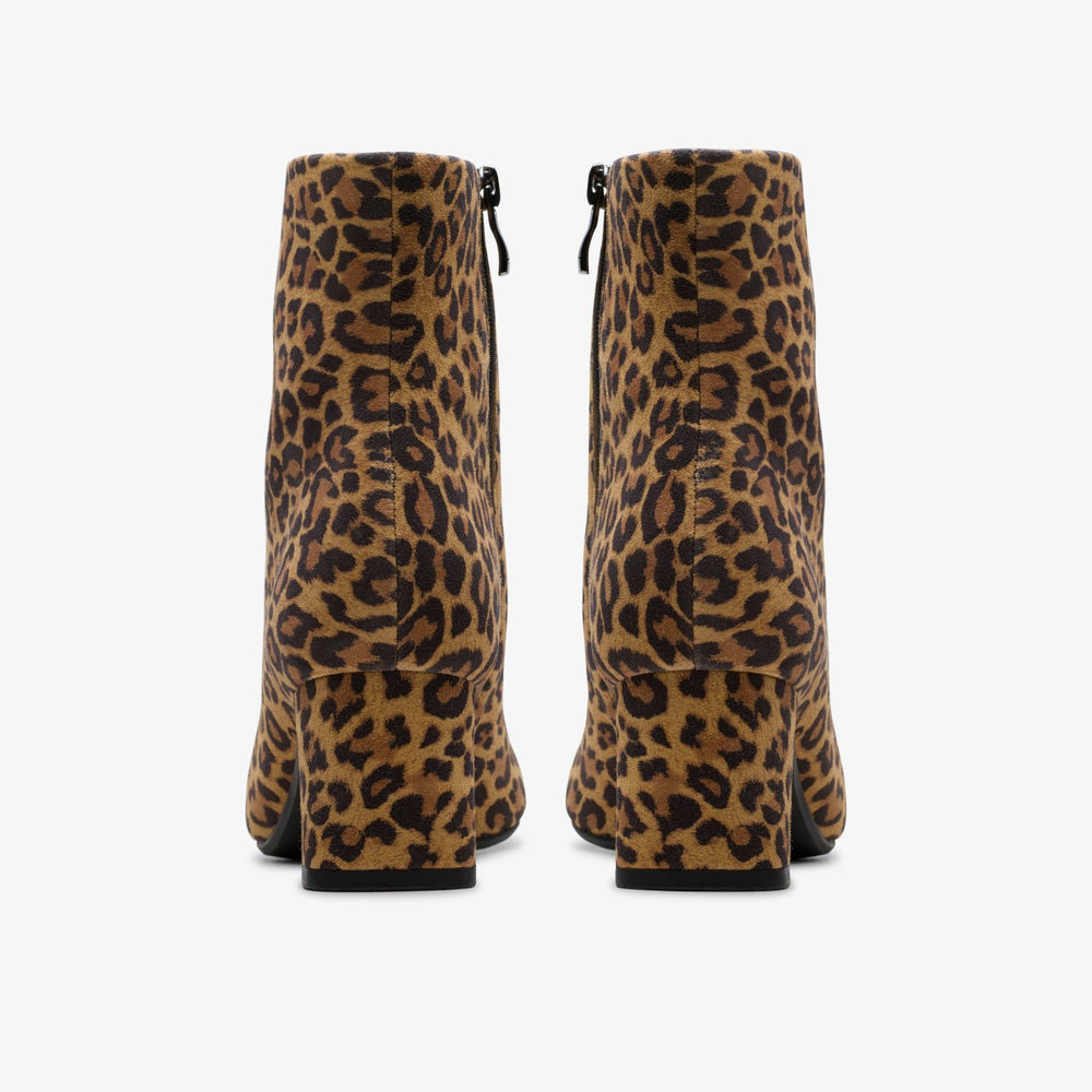 Fernie Zip Leopard Suede | Clarks discount