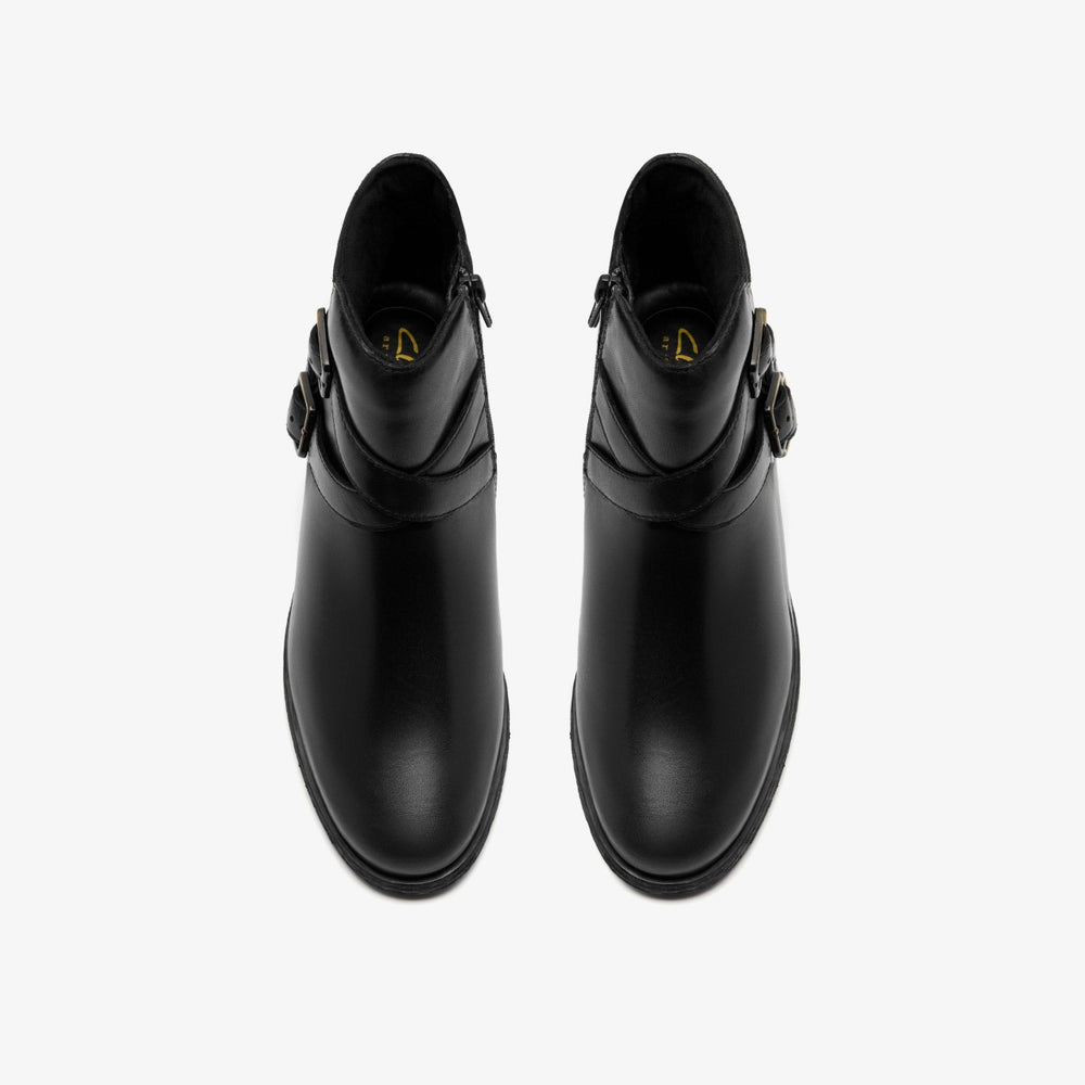 Havisham Bay Black Leather | Clarks online