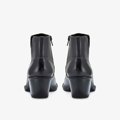 Kastela Top Black Leather | Clarks for sale