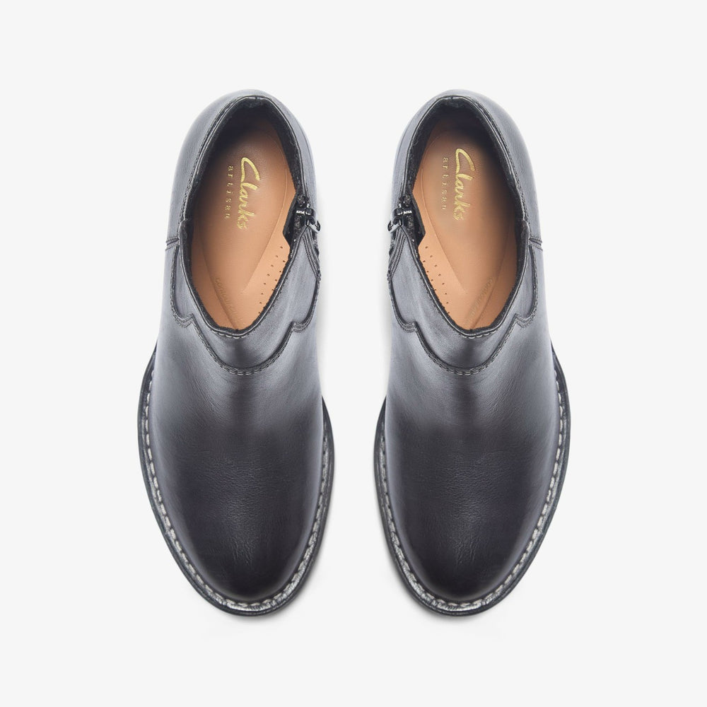 Kastela Top Black Leather | Clarks for sale
