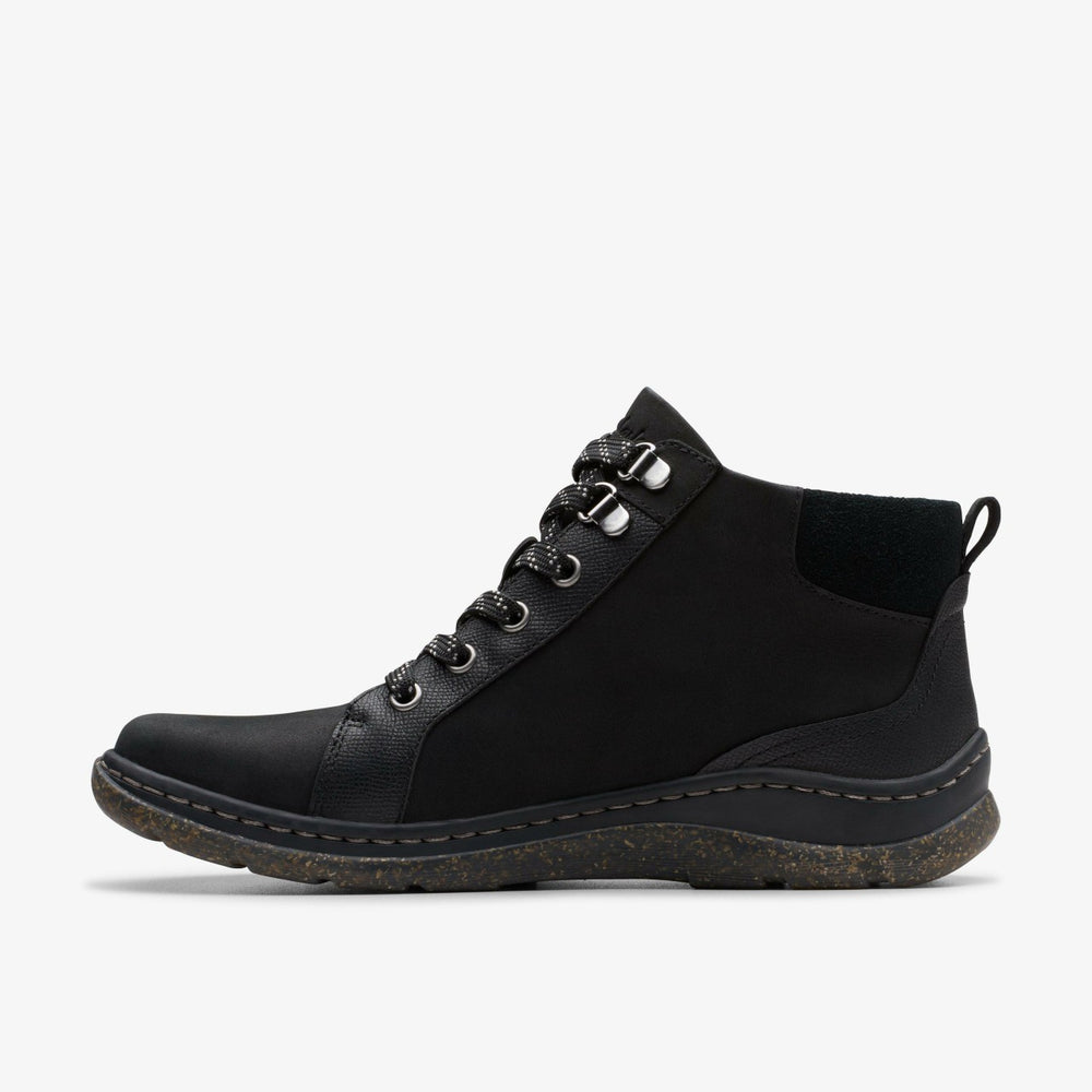 Orlene Top Waterproof Black Nubuck | Clarks outlet
