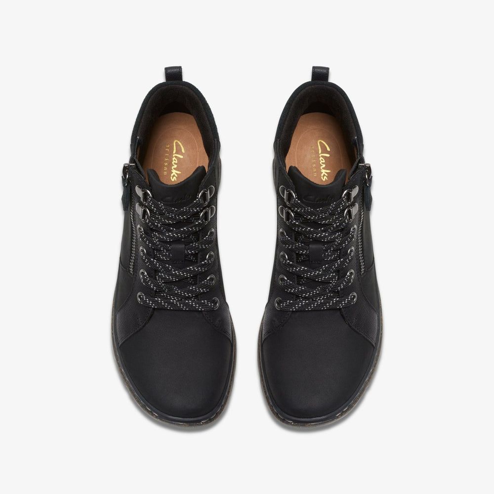 Orlene Top Waterproof Black Nubuck | Clarks outlet