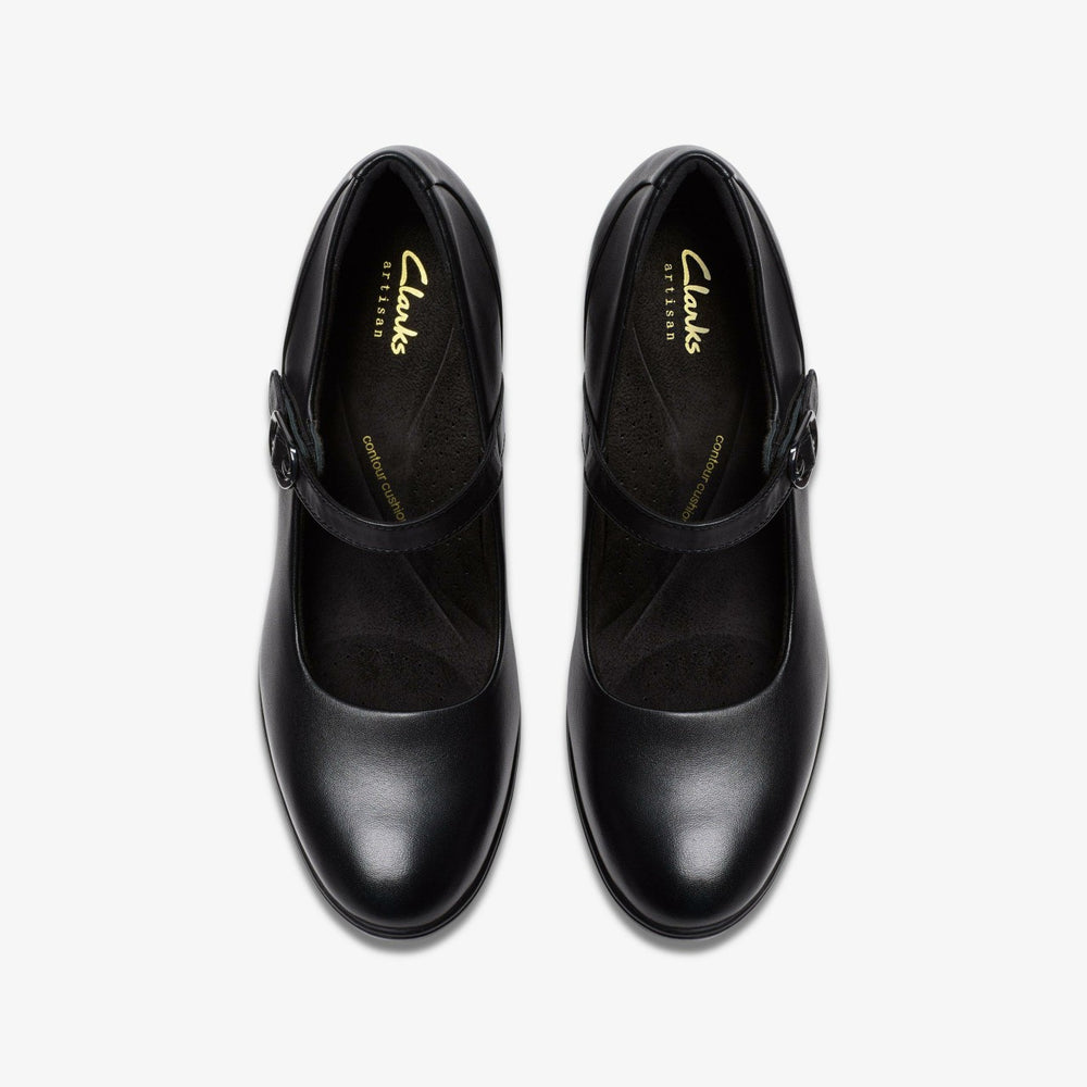 Shaya Jane Black Leather | Clarks Sale