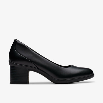 Shaya Poppy Black Leather | Clarks online