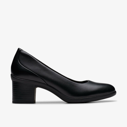 Shaya Poppy Black Leather | Clarks online