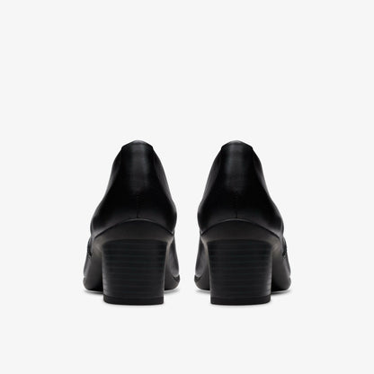Shaya Tess Black Leather | Clarks for sale