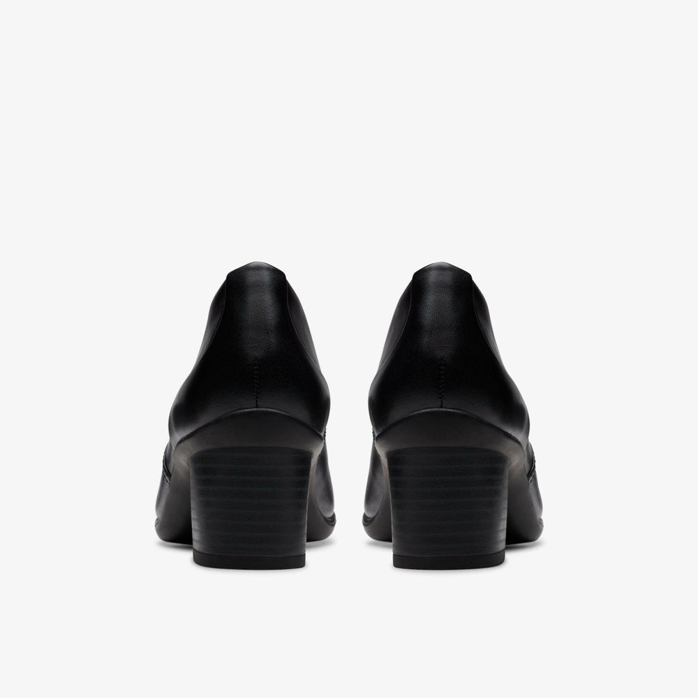 Shaya Tess Black Leather | Clarks for sale