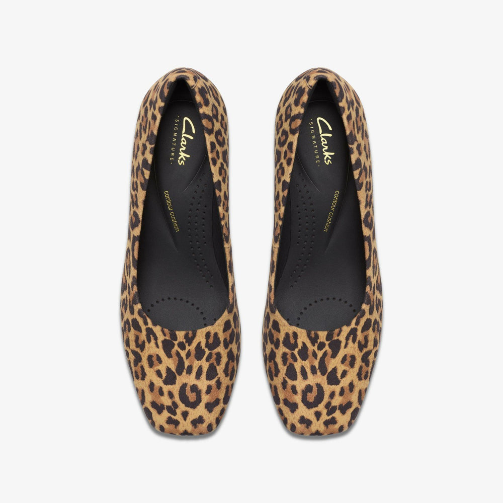 Fernie Court Leopard Suede | Clarks Sale