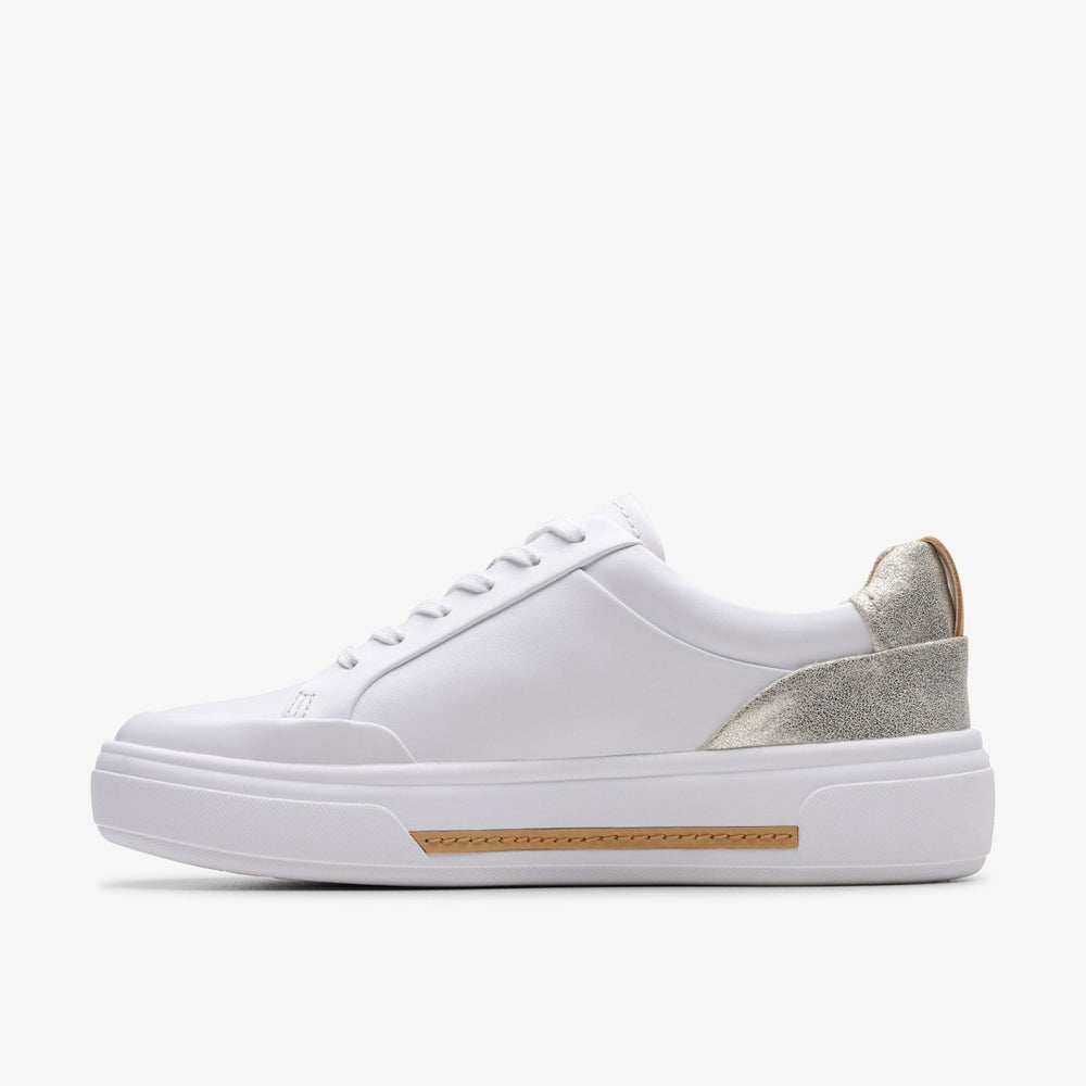 Hollyhock Zip Silver Combination Leather | Clarks outlet
