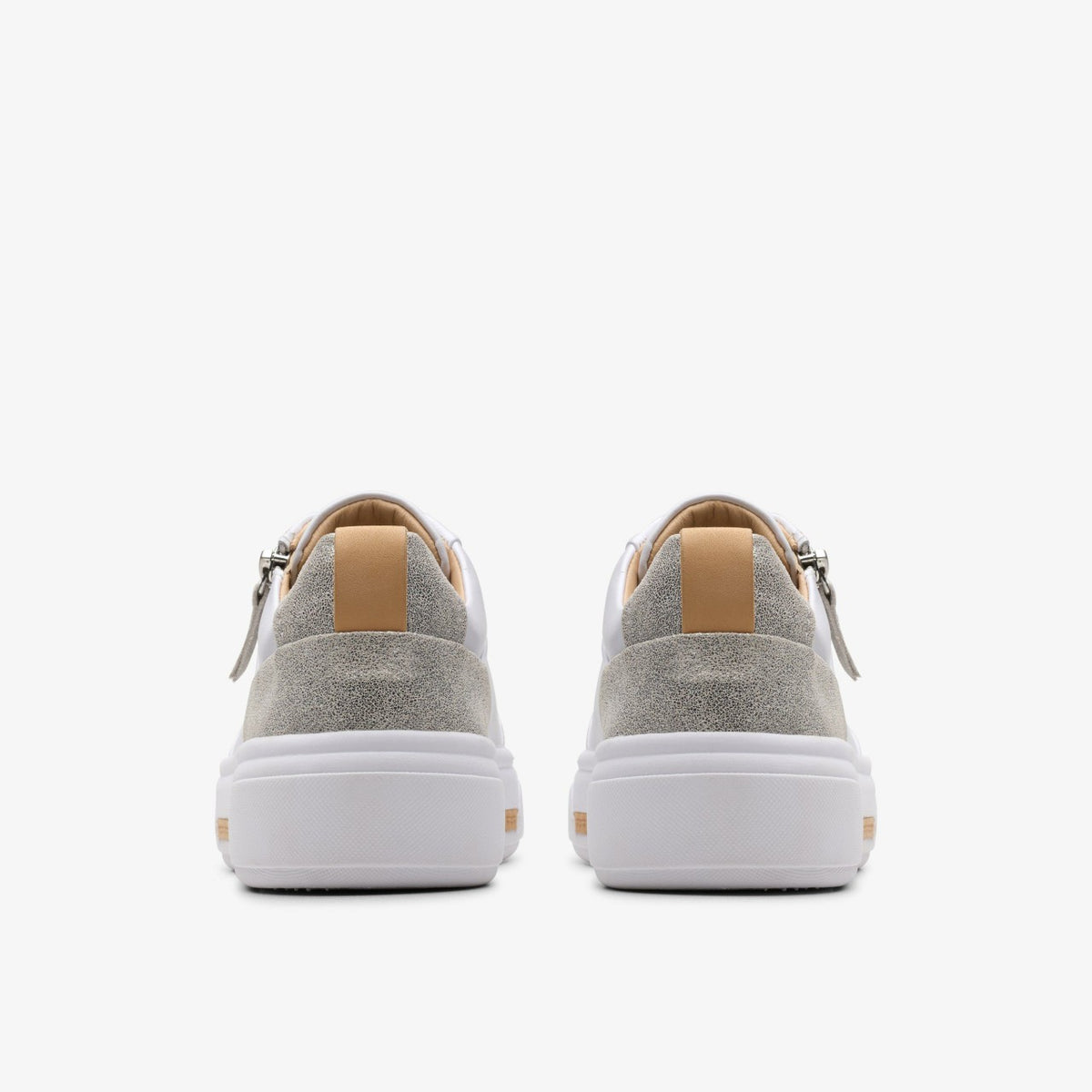 Hollyhock Zip Silver Combination Leather | Clarks outlet