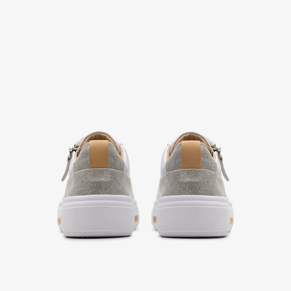 Hollyhock Zip Silver Combination Leather | Clarks outlet