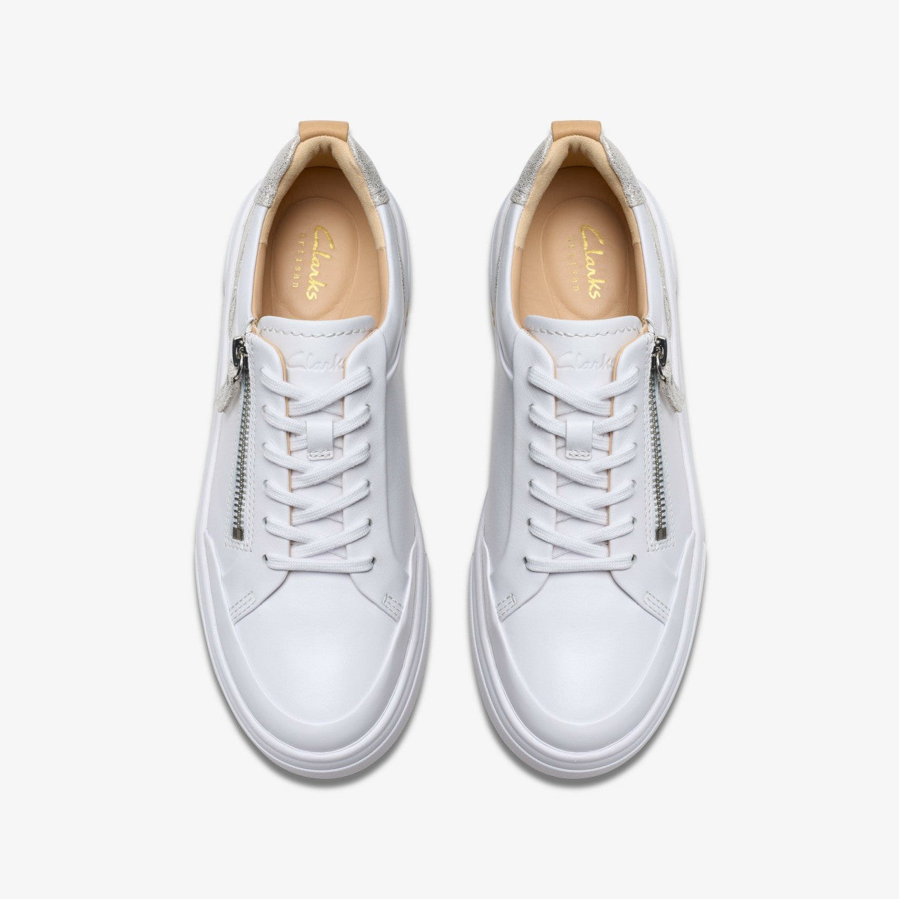Hollyhock Zip Silver Combination Leather | Clarks outlet