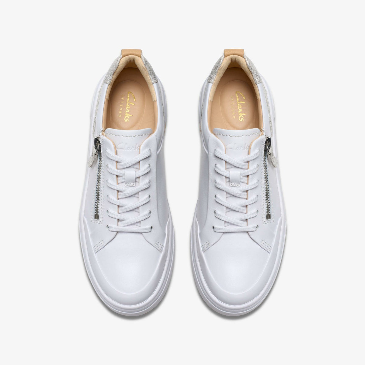 Hollyhock Zip Silver Combination Leather | Clarks outlet