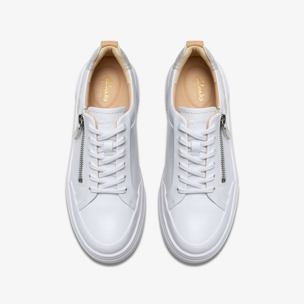 Hollyhock Zip Silver Combination Leather | Clarks outlet