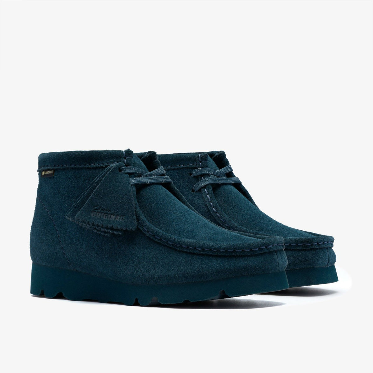 Wallabee Boot GORE-TEX Dark Teal Suede | Clarks outlet