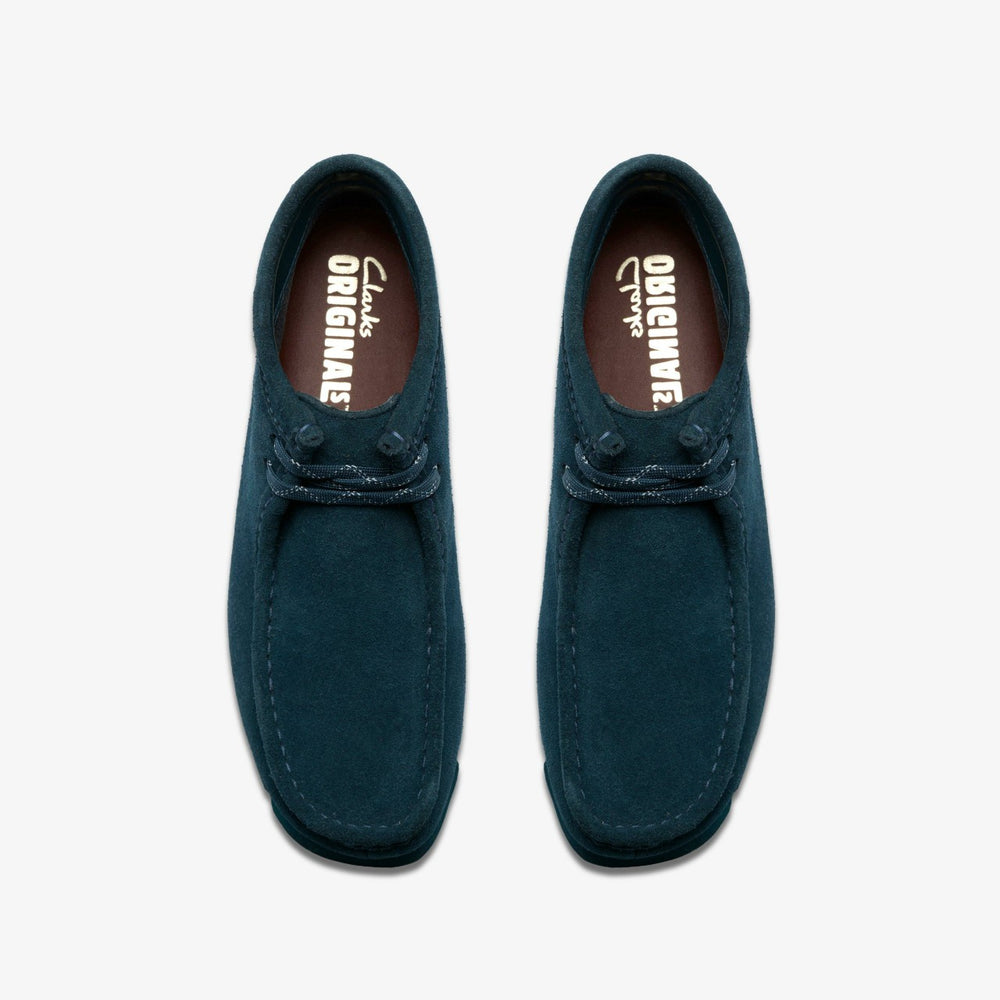 Wallabee Boot GORE-TEX Dark Teal Suede | Clarks outlet